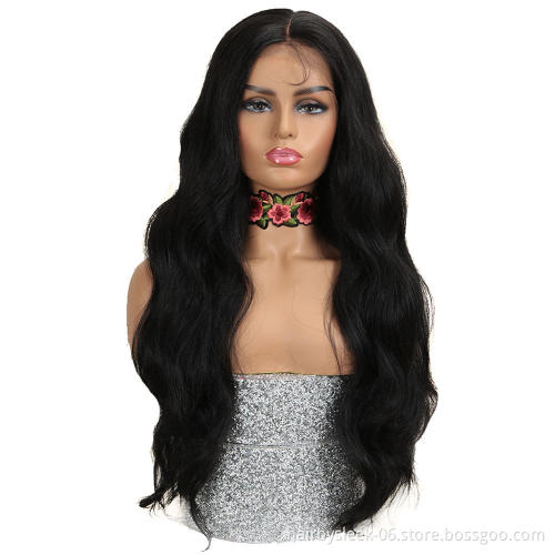 Rebecca 28 inches Body Wave ombre blonde lace front wig 360 lace frontal heat resistant U part long wavy synthetic hair wigs